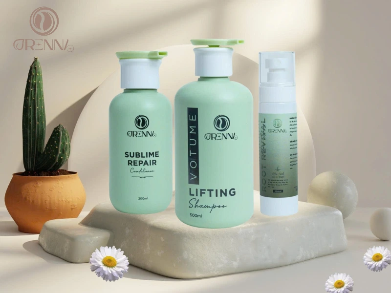 Bộ 3 sản phẩm chăm sóc tóc toàn diện từ gốc đến ngọn từ ORENNA
