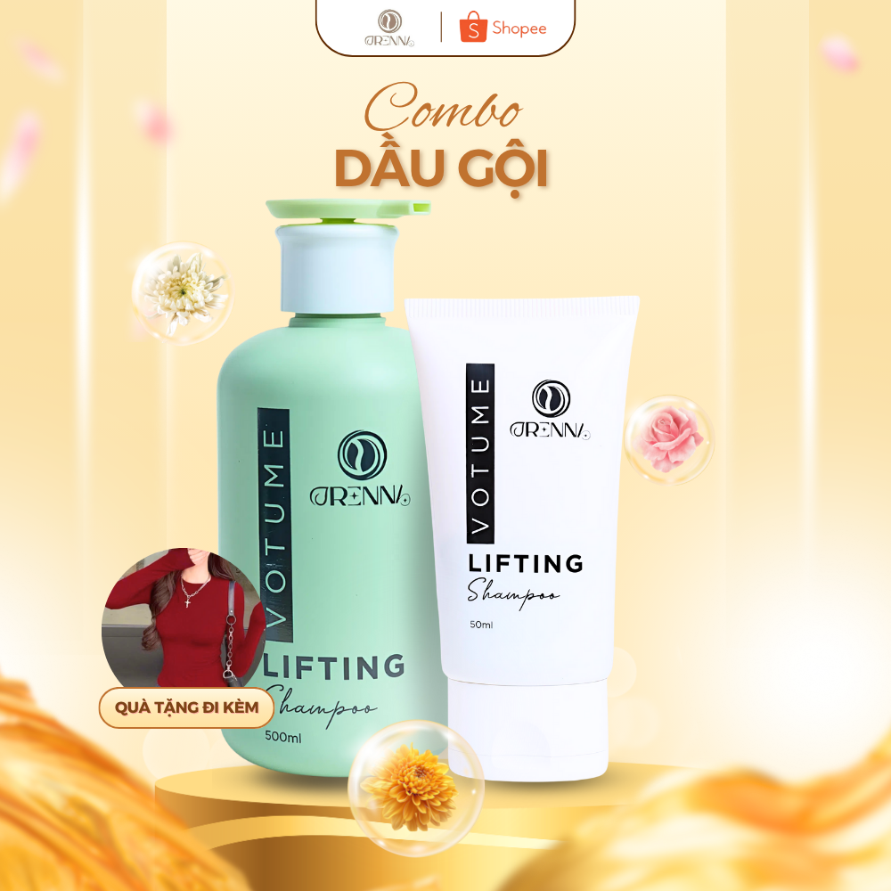 Combo Dầu Gội Lifting Votume Vegan Orenna – Làm Sạch Dịu Nhẹ, Giảm Rụng Tóc