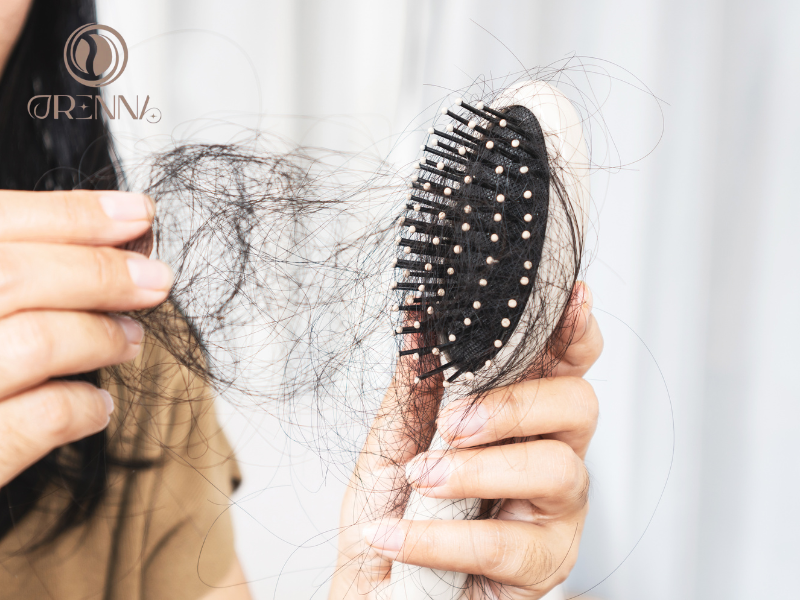 Da đầu dầu có nguy cơ gây rụng tóc