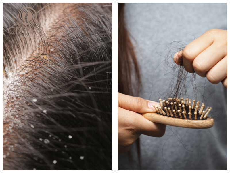 Tại sao đầu bị gàu và rụng tóc thường xuất hiện cùng lúc?