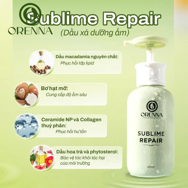Dầu Xả Thuần Chay Sublime Repair