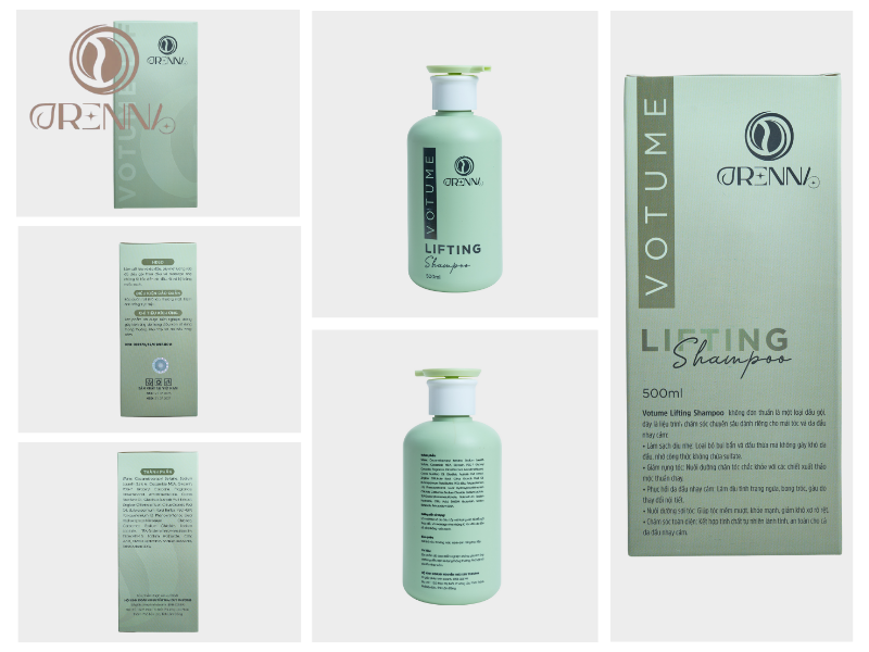 Dầu Gội Thuần Chay Lifting Votume ORENNA - loại bỏ gàu và phục hồi da đầu
